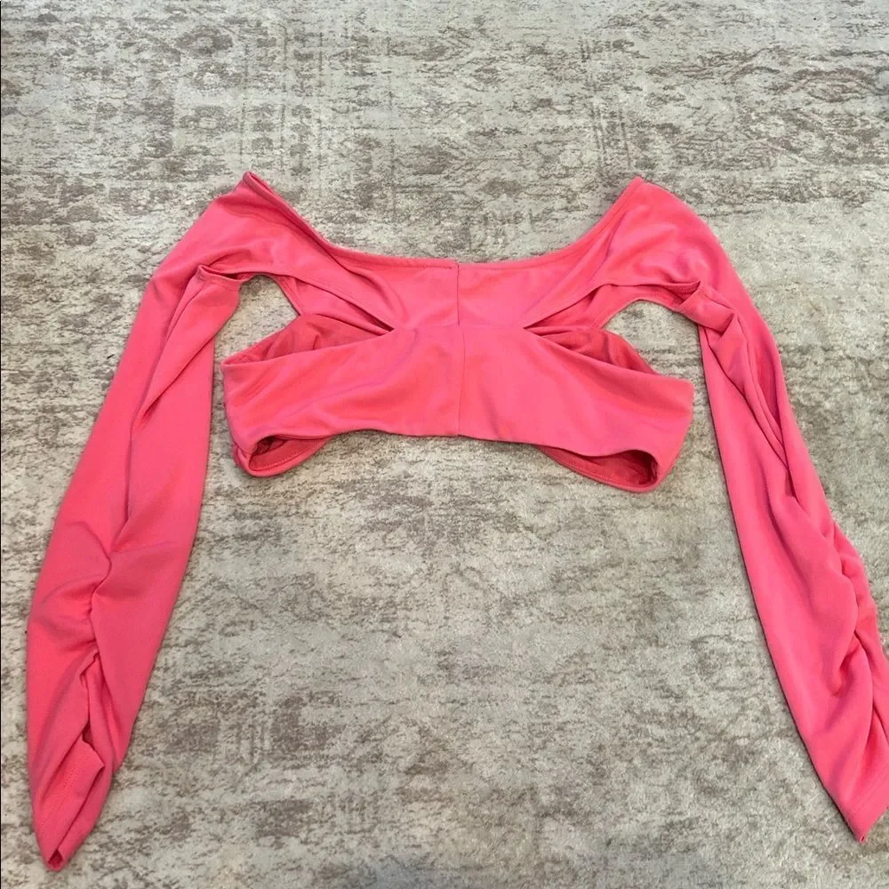 Revolve X Dundas Pink Off-Shoulder Women's Top size small